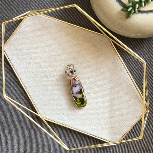 Colourful glass pendant - Picture 2 of 3